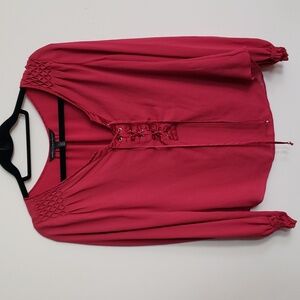 White House Black Market Carmine Blouse